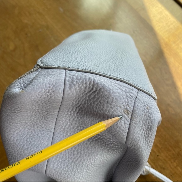 The Sak Pebble Leather Shoulder Bag with Gold Tone Stud Accents in Lavender - Picture 9 of 15